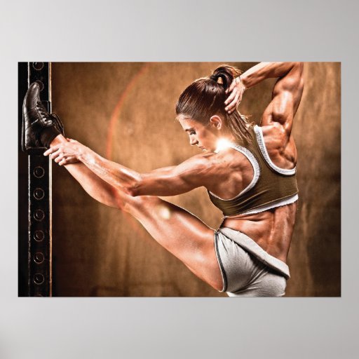 Hot Female Fitness Girls Gym Poster Zazzle