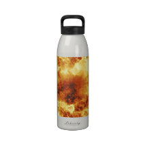 Hot Fiery Exploding Flames Reusable Water Bottle