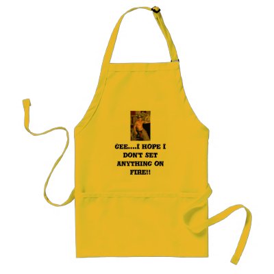 Hot Fireman, Gee....I hope I don't set anything... Apron by tuftessie