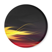 Hot Flames Fridge Magnets