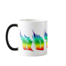 HOT FLAMING WORD mugs