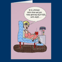 HOT FLASHES FUNNY BIRTHDAY CARD cards