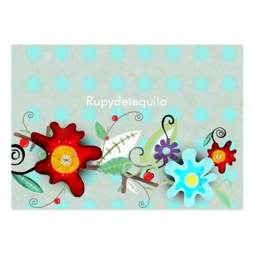 Hot Floral Business Card (front side)