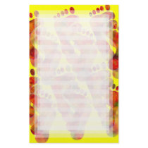 Hot Footing It: Yellow stationery