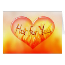 hot, lust, love, passion, infatuation, romance, feeling, valentine, Card with custom graphic design