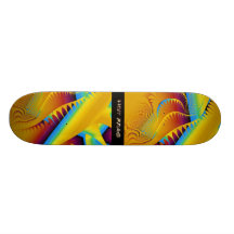 Hot Frac Designs by Leslie Harlow - WildFrac2 Skate Deck