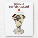 Hot Fudge Sundae Dessert Ice Cream Mousepad/Mat