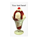 Hot Fudge Sundae Retro Ice Cream Photo Card