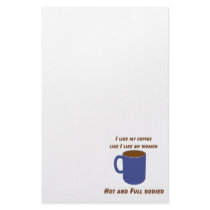 Hot & Full bodied! Coffee like women tees & gifts stationery by witnwhimsy Hot & Full bodied! Coffee like women tees & gifts stationery