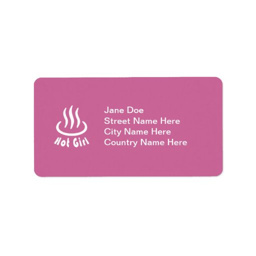 Hot Girl Custom Address Labels