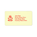 Hot Girl Personalized Address Labels