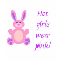 Hot girls wear pink t-shirts