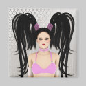 Hot Gothic Lolita magnets