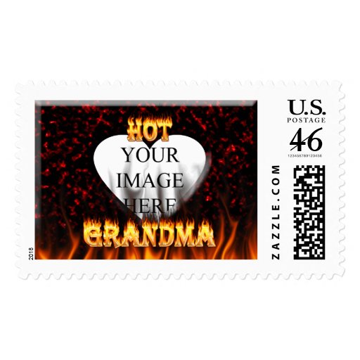 Hot Grandma fire postage stamps