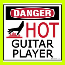 Hot Guitar Player posters