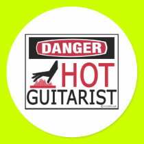 Hot Guitarist stickers