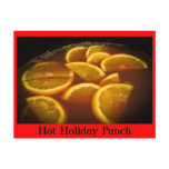 Hot Holiday Punch Recipe Postcard