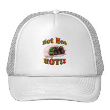 Hot Hot HOT Chocolate Habanero Peppers in Hand Trucker Hat