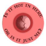 Hot in Here Round Stickers