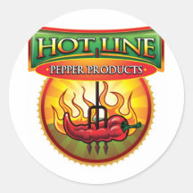 Hot Line Pepper Products Stickers