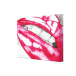 Hot Lips Fuschia Canvas Prints