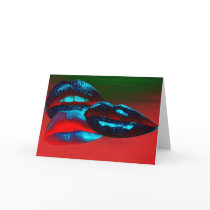 Hot Lips Greeting Card