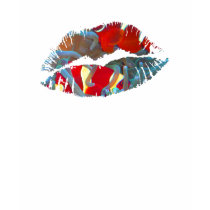 Hot Lips Ladies Shirt - Maroon Clownfish by fishlore Hot Lips Ladies Shirt - Maroon Clownfish