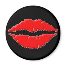 Hot Lips - Magnet by dchaddad Hot Lips - Magnet