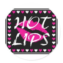hot lips stickers by doonidesigns hot lips stickers