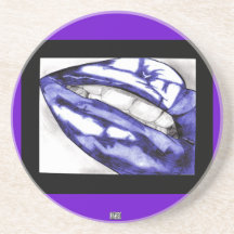 Hot Lips (Violet) Coaster