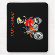 HOT MAMA BIKER MOUSEPAD mousepads