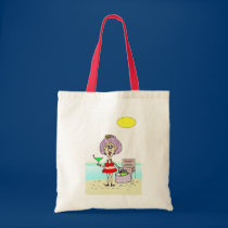 HOT MAMA MARTINI BEACH POSTCARD bags