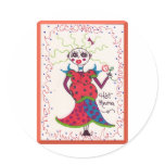 Hot Mama Pregnant Elf Stickers