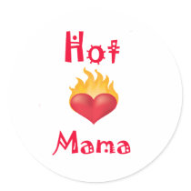 Hot Mama Round Sticker