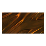 Hot Melted Liquid Chocolate Textured Photo Greeting Card