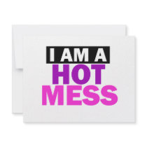 HOT MESS invitations by bluebluesks HOT MESS invitations