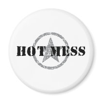 Hot Mess Fridge Magnets