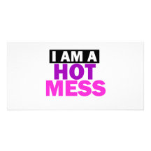 HOT MESS PHOTO CARD TEMPLATE
