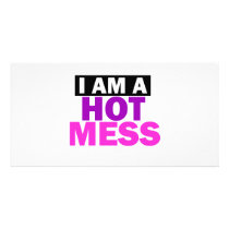 HOT MESS PHOTO CARD TEMPLATE