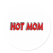 Hot Mom (Red) stickers