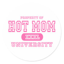 Hot Mom University stickers