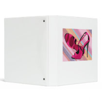 Hot Momma's Hot Pink Pumps 3 Ring Binders