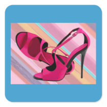 Hot Momma's Hot Pink Pumps Stickers