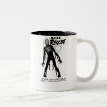 Hot Mummy Mug with both Reel Rescue logos.