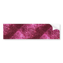 HOT NEON PINK SPARKLE GLITTER BACKGROUND PARTY FUN BUMPER STICKERS