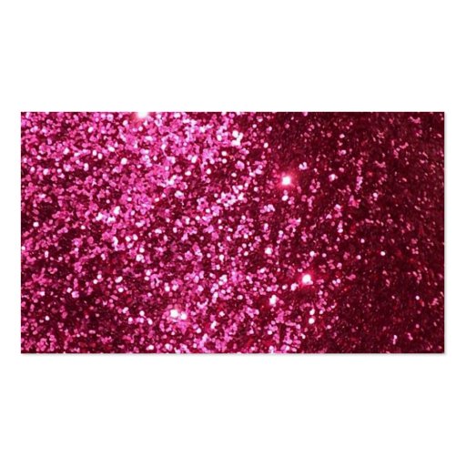HOT NEON PINK SPARKLE GLITTER BACKGROUND PARTY FUN BUSINESS CARD (back side)