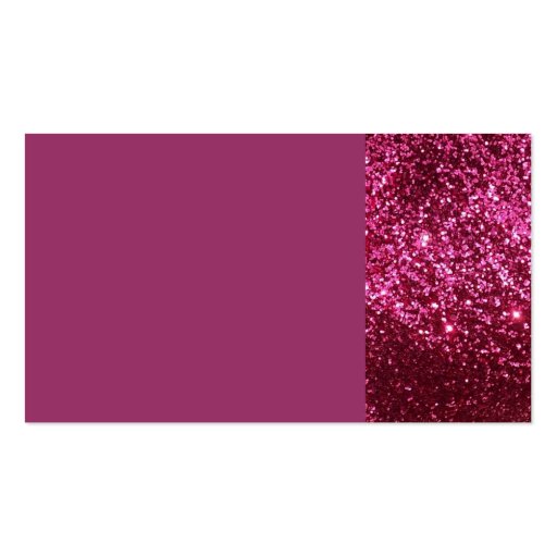 HOT NEON PINK SPARKLE GLITTER BACKGROUND PARTY FUN BUSINESS CARD (front side)