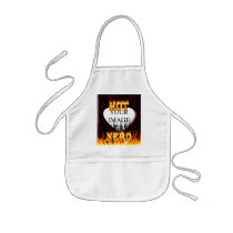 Hot Nerd fire and flames red marble aprons by ultraflames Hot Nerd fire and flames red marble aprons