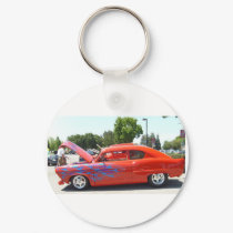 Hot old car. on a key chain keychains