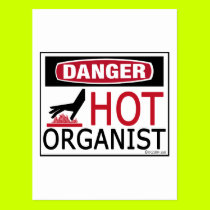 Hot Organist postcards